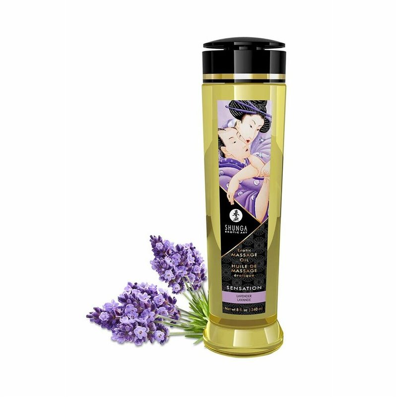 Huile de massage érotique Shunga 240 ml Lavande