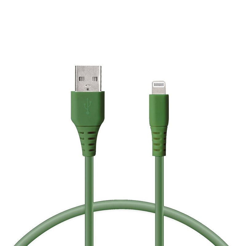 Câble de Données/Recharge avec USB KSIX Vert 1 m