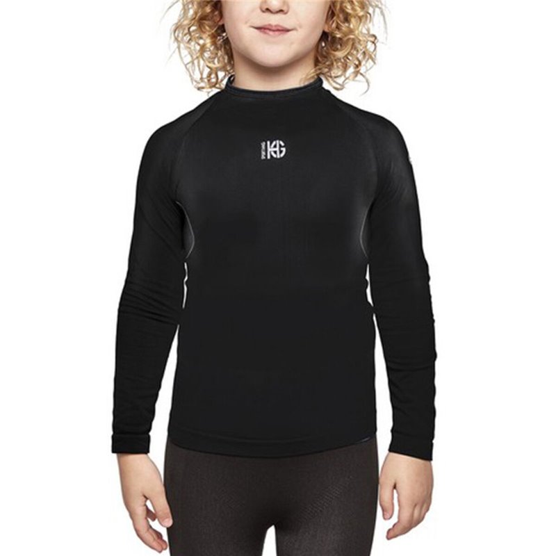 T-Shirt Thermique pour Enfant Sport Hg Eleven Noir