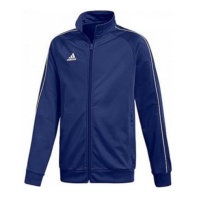 Veste de Sport pour Enfants Adidas CORE18 PES JKTY CV3577 Marin Polyester (10 Ans)