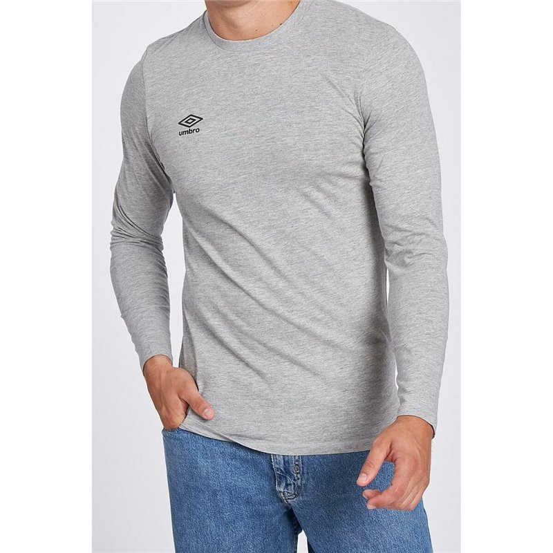 T-Shirt à manches longues homme Umbro SMALL LOGO LS TEE 65775U B43 Gris