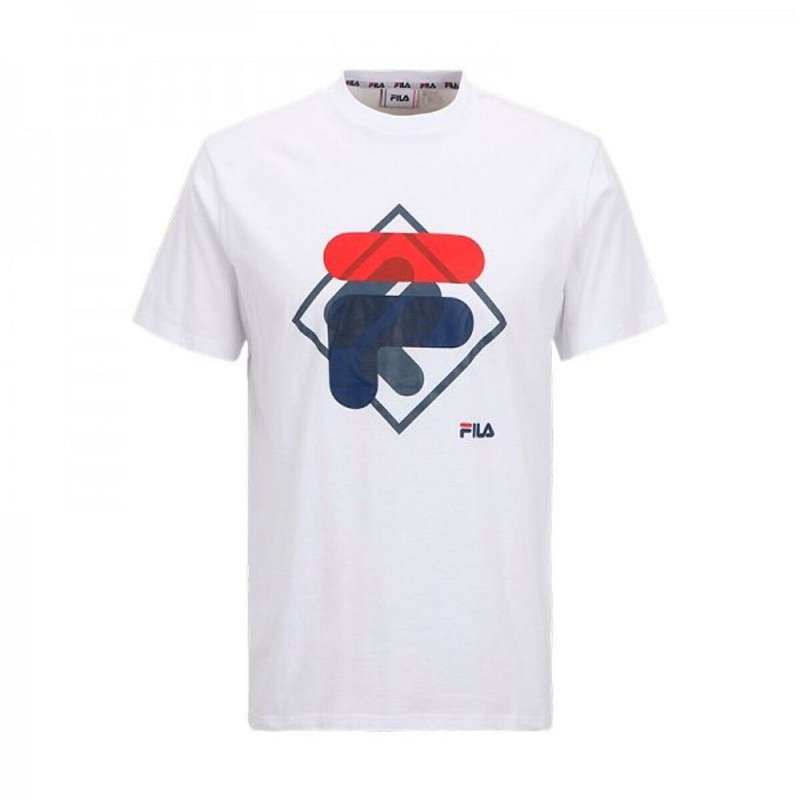 T shirt à manches courtes Enfant Fila FAT0340 10001 Blanc