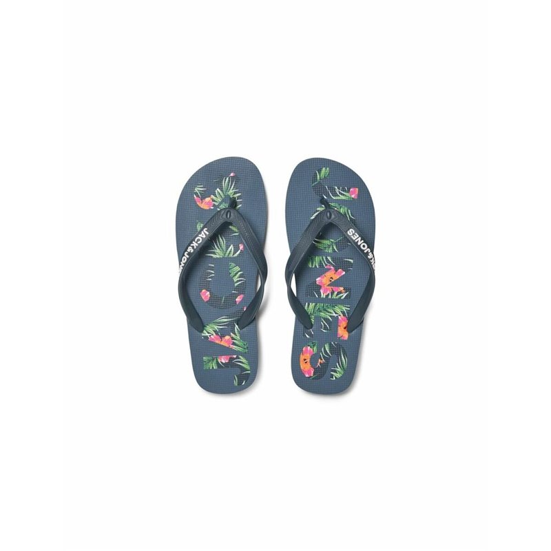 Image secondaire de Tongs pour Homme Jack & Jones FWLOGO PALM PRINT 12230642 Blue marine