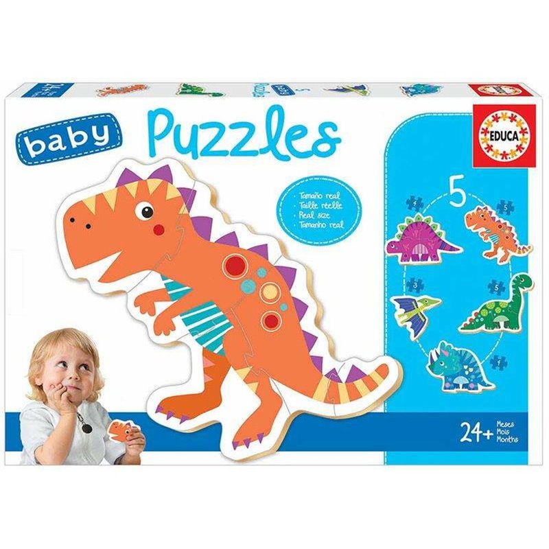 Puzzle Enfant Educa Dinosaure 5 Pièces