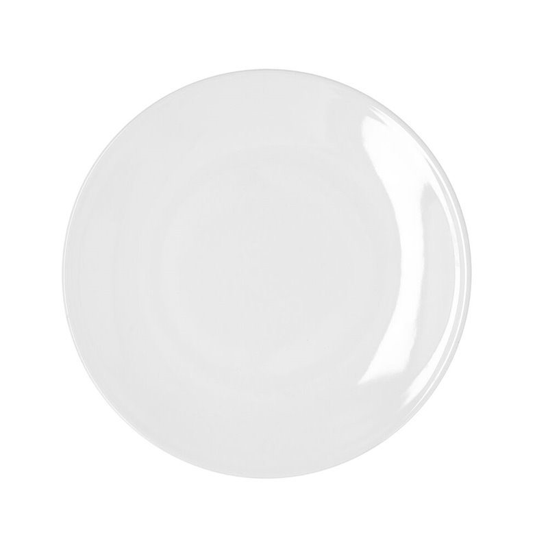 Assiette plate Bidasoa Glacial Coupe Blanc Céramique 25 cm (6 Unités) (Pack 6x)