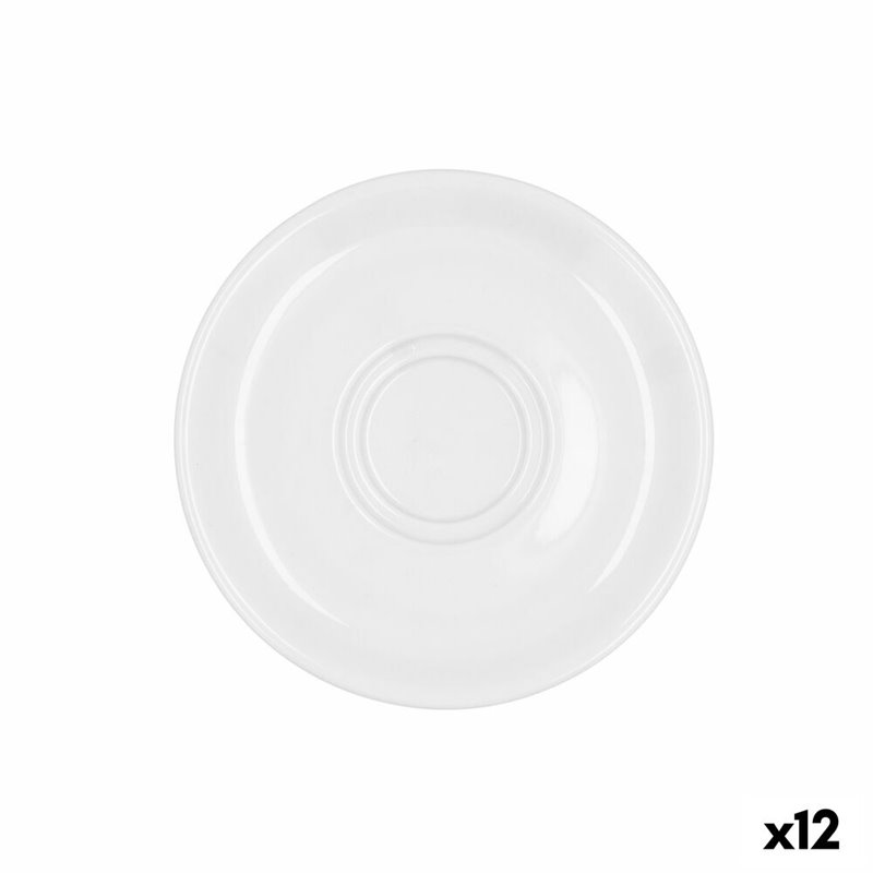 Image secondaire de Assiette plate Bidasoa Glacial Café 100-180 ml Blanc Céramique (12 Unités) (Pack 12x)