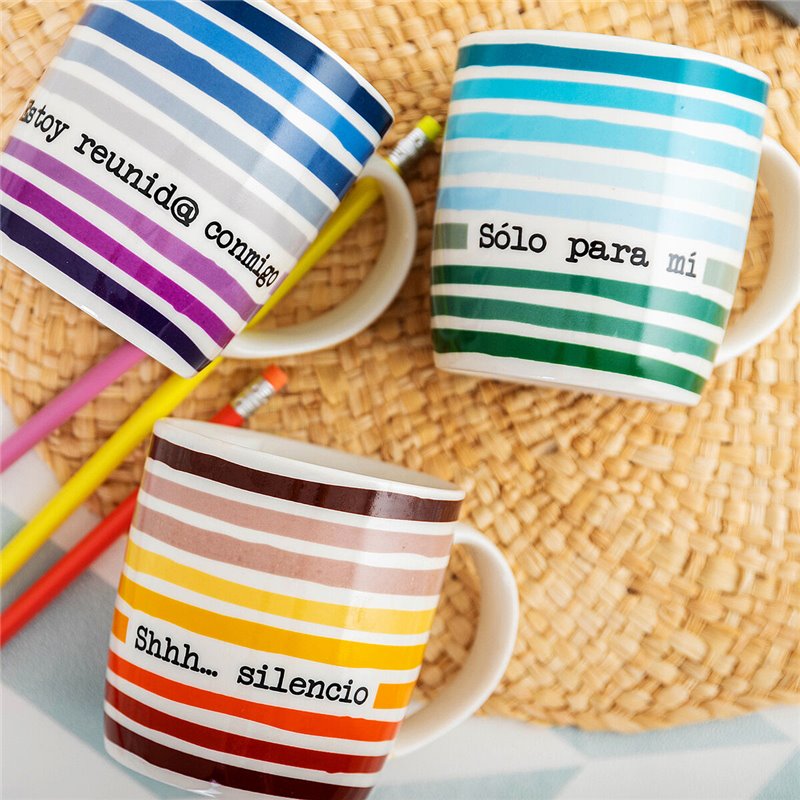 Image secondaire de Tasse mug Quid 4u Multicouleur Céramique 330 ml (12 Unités) (Pack 12x)