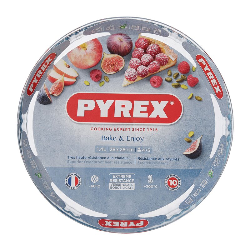 Image secondaire de Moule à gâteaux Pyrex Classic Vidrio Transparent verre Plat Rond 27,7 x 27,7 x 3,5 cm 6 Unités