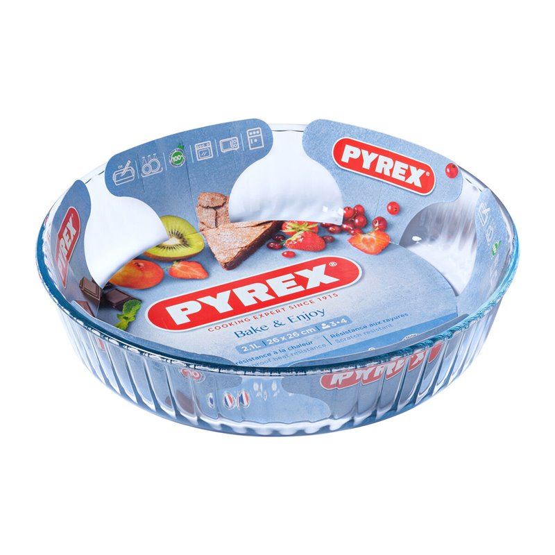 Image secondaire de Moule pour four Pyrex Classic Rond Transparent 27 x 27 x 6 cm (6 Unités)