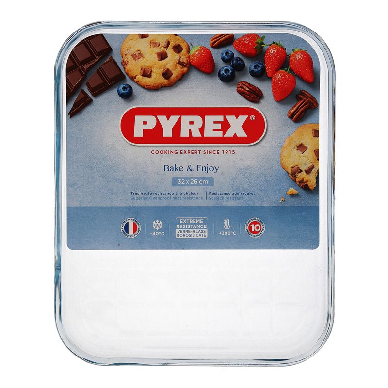 Image secondaire de Moule rectangulaire Pyrex Classic Vidrio Transparent verre 33 x 27 x 2 cm Plat (6 Unités)