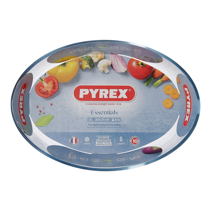 Image secondaire de Plat de Four Pyrex Classic Vidrio Transparent verre Ovale 30 x 21 x 7 cm (4 Unités)