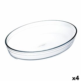 Plat de Four Ô Cuisine  Ovale 30 x 21 x 7 cm Transparent verre (4 Unité 65,99 €