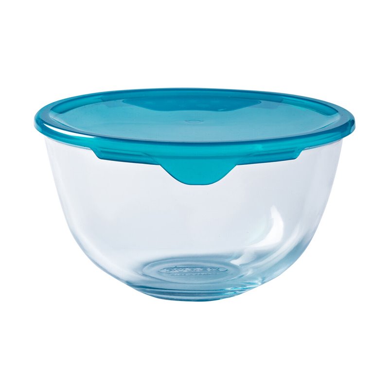 Image secondaire de Panier-Repas rond avec couvercle Pyrex Cook & Store Bleu 15 x 15 x 8 cm 500 ml Silicone verre (6 Unités)