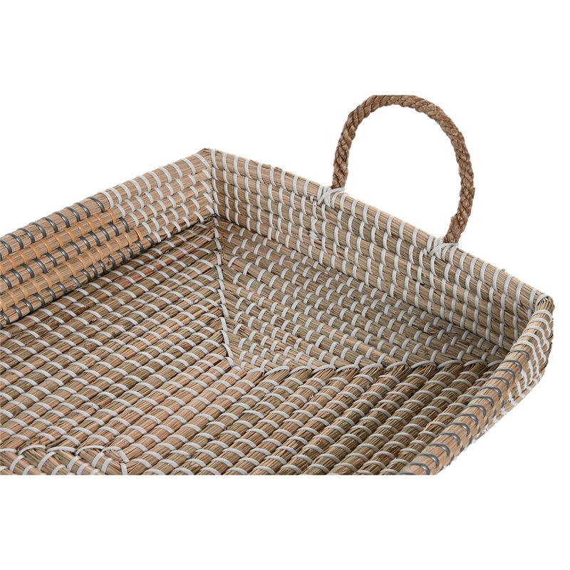 Image secondaire de Jeux de plateaux DKD Home Decor Jaune Naturel 48 x 38 x 15 cm 52 x 38 x 15 cm (2 Unités)