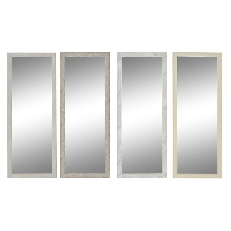 Miroir mural DKD Home Decor 36 x 2 x 95,5 cm Verre polystyrène (4 Unités)