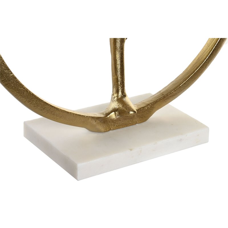 Image secondaire de Figurine Décorative DKD Home Decor 33 x 11 x 35,5 cm 36 x 10 x 36 cm Doré Blanc Yoga (2 Unités)