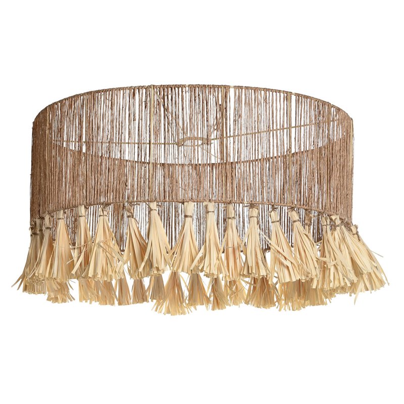 Écran de lampe DKD Home Decor Naturel 60 x 60 x 30 cm Jute