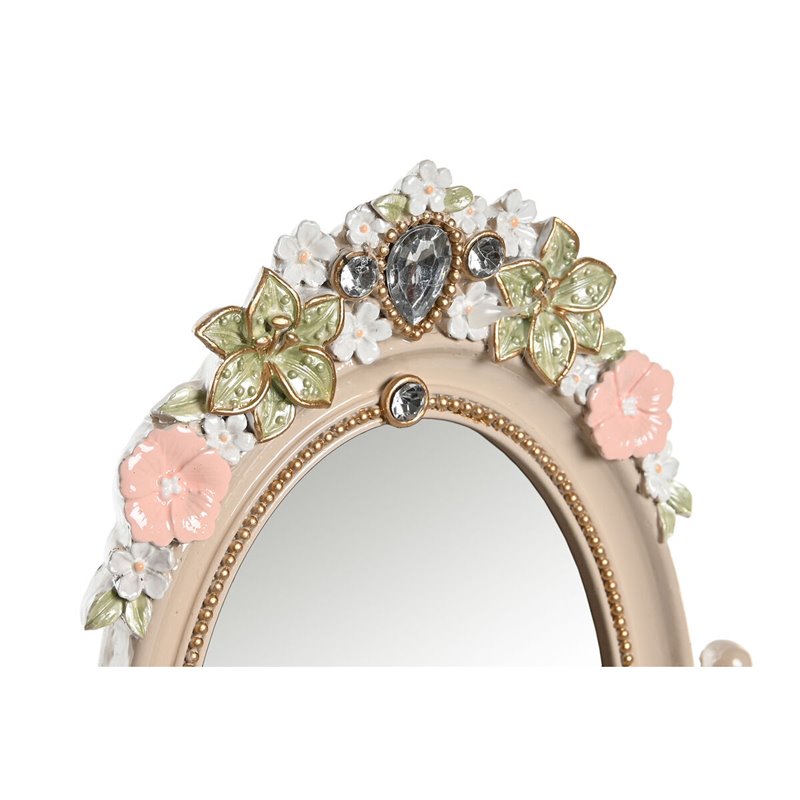 Image secondaire de Miroir DKD Home Decor Multicouleur Résine Verre 16,5 x 13 x 30 cm