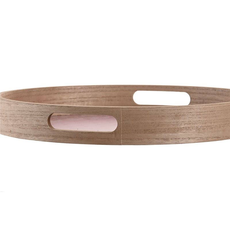 Image secondaire de Plateau apéritif DKD Home Decor Scandi Rose Blanc 35 x 35 x 5 cm Bois MDF (3 Unités)