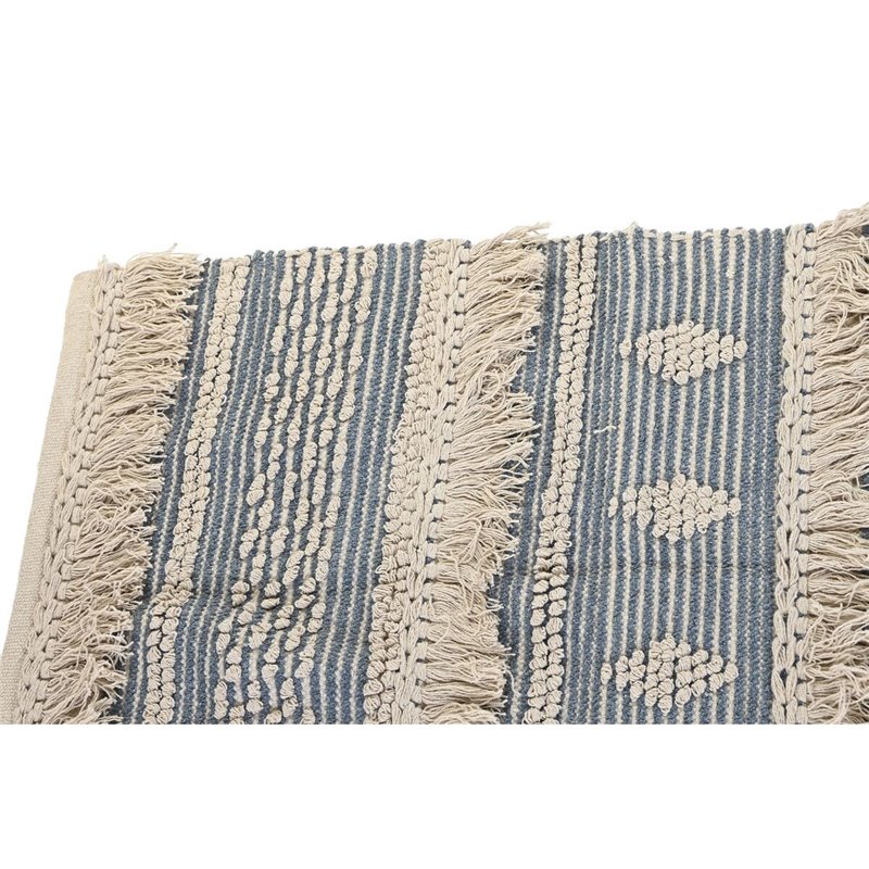 Image secondaire de Tapis DKD Home Decor 230 x 160 x 2 cm Bleu Coton Blanc Boho