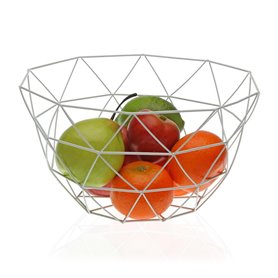 Coupe à fruits Versa Blanc Acier Fer (27 x 13 x 27 cm) 28,99 €
