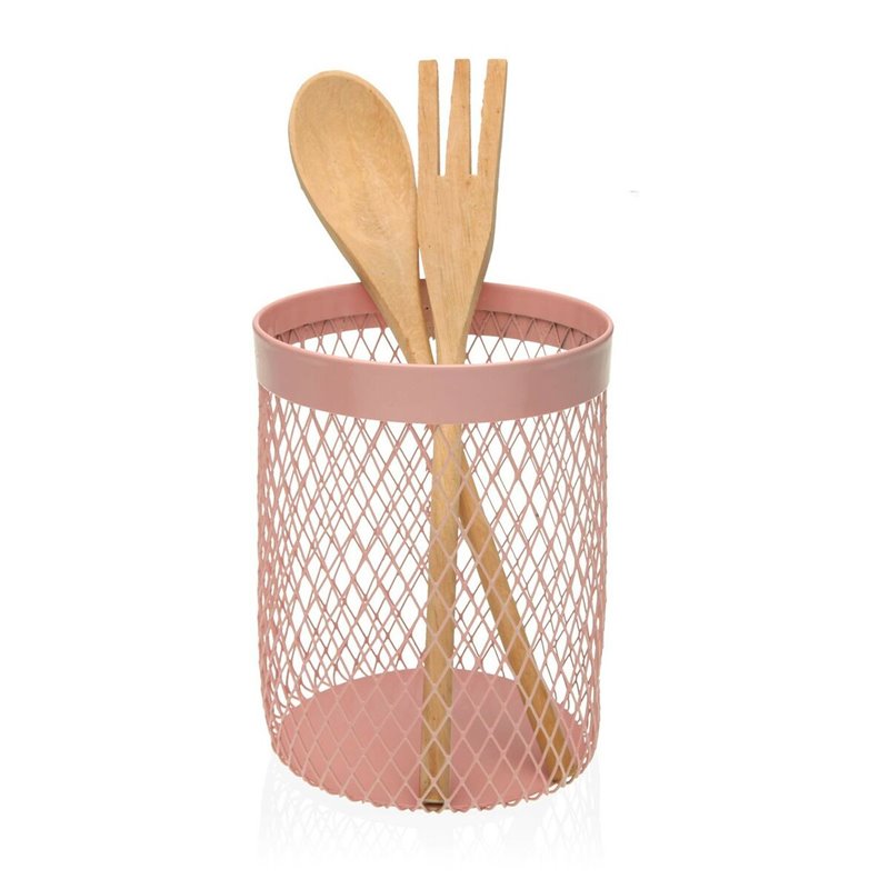 Image secondaire de Pot pour ustensiles de cuisine Versa Rose (11,5 x 15,5 x 11,5 cm)