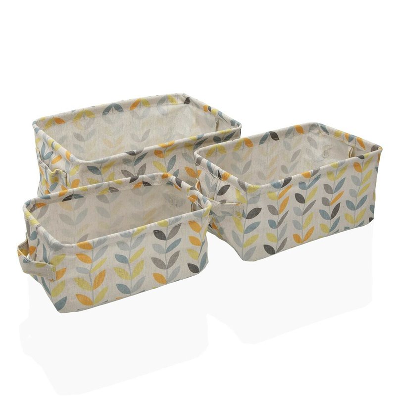 Set de basket Versa Erin Rectangulaire 28 x 18 x 14 cm Textile