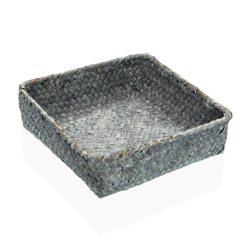 Porte-Serviettes Versa Gris Algues marines 19 x 5,5 x 19 cm