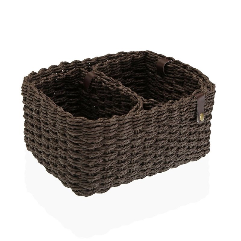 Image secondaire de Set de basket Versa Marron Papier 19 x 12 x 26 cm