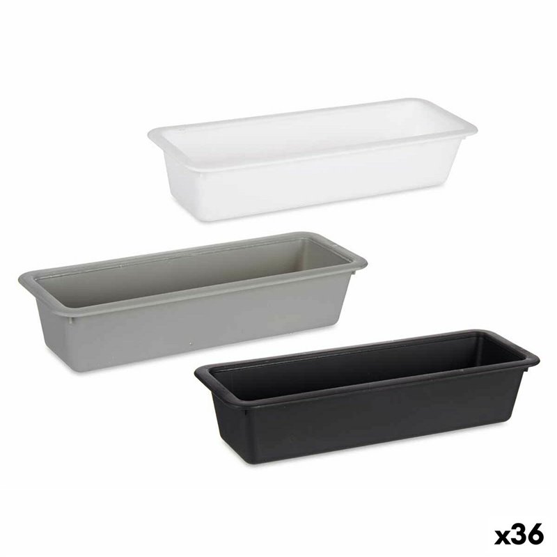 Range-Couverts Caoutchouc polypropylène (36 Unités) (8,5 x 5 x 24 cm)