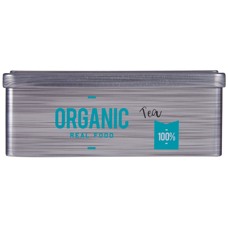 Image secondaire de Boîte pour infusions Organic Tea Gris Fer blanc (11 x 7,1 x 18 cm) (24 Unités)