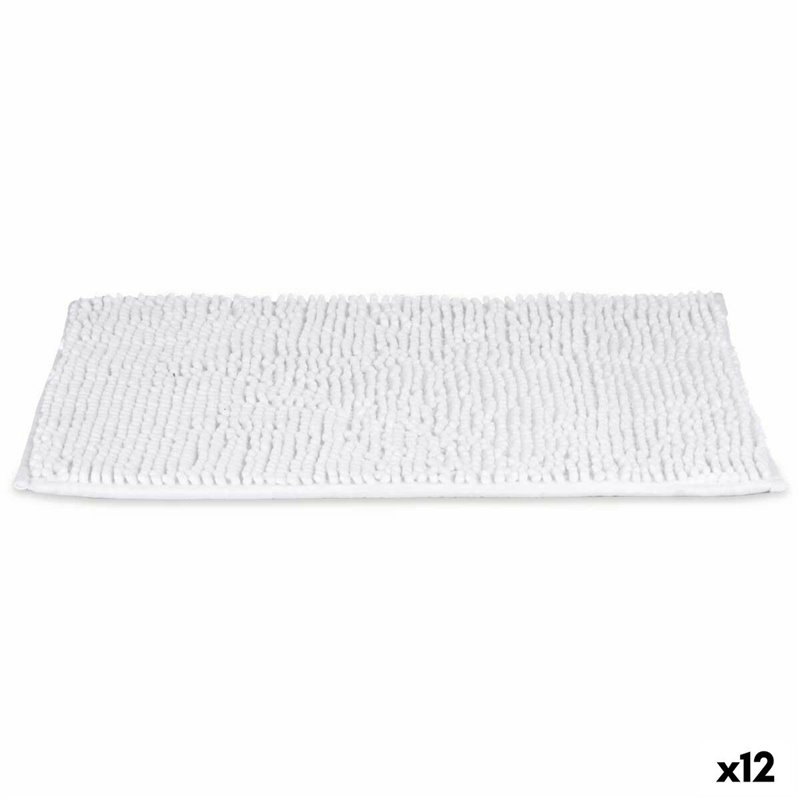 Tapis de bain 40 x 60 cm Blanc (12 Unités)