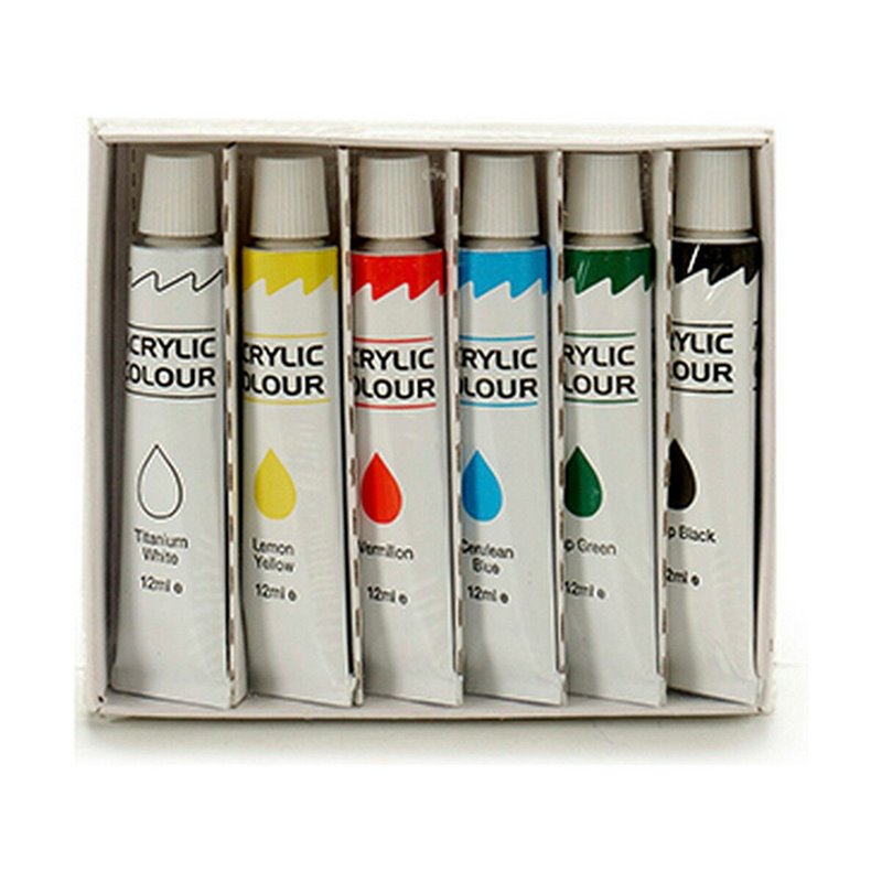 Image secondaire de Set de peinture Multicouleur Peinture acrylique 12 ml (12 Unités)