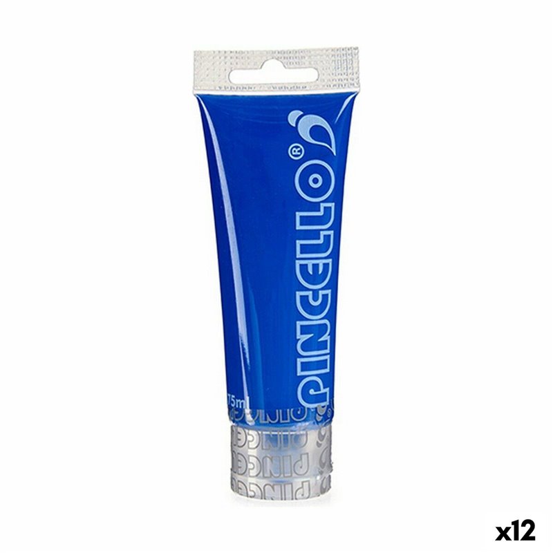 Peinture acrylique 75 ml Bleu foncé (12 Unités)