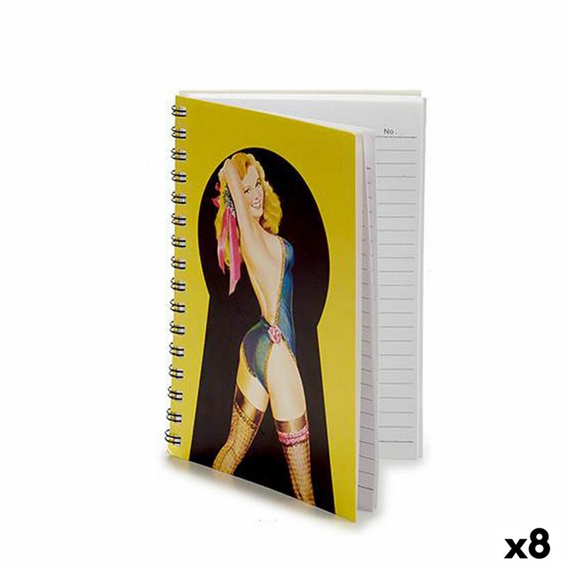 Cahier à Spirale A5 3D (8 Unités)