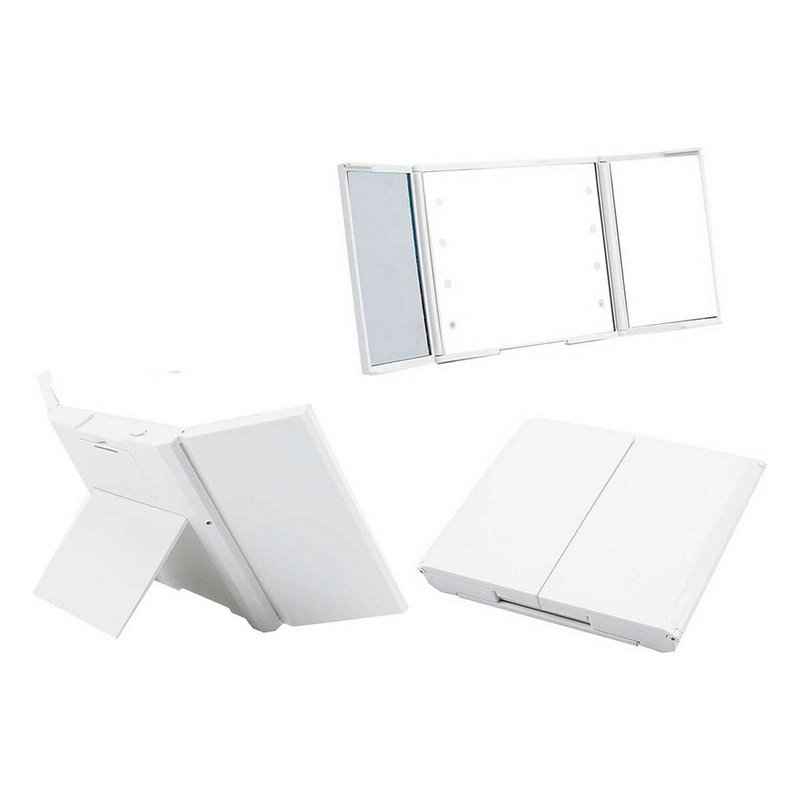 Image secondaire de Miroir de poche Lumière LED Blanc 1,5 x 9,5 x 11,5 cm (12 Unités)