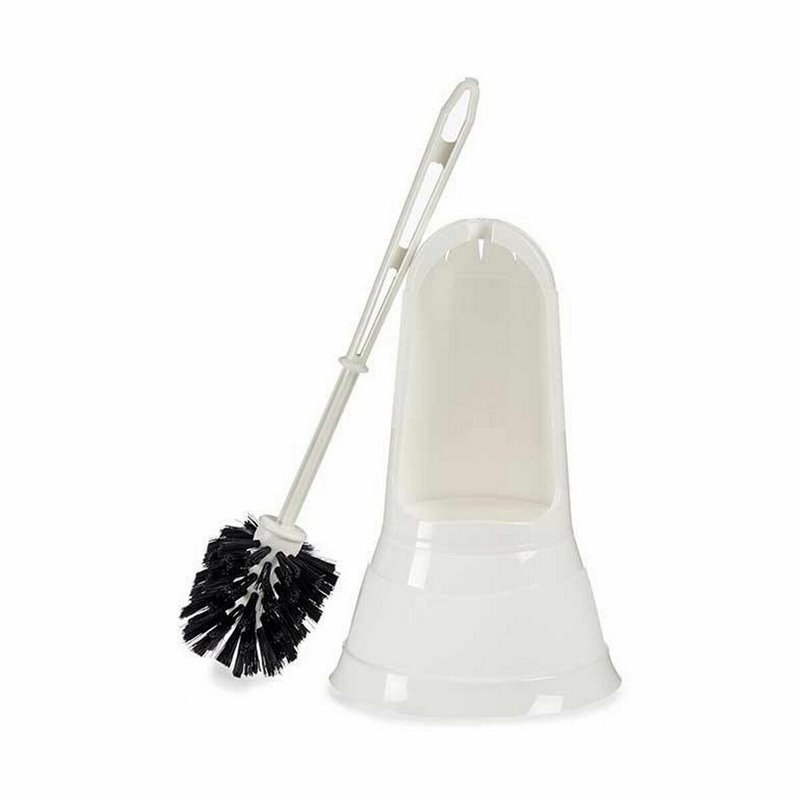 Image secondaire de Brosse de salle de wc Blanc Noir PVC polypropylène 16 x 36,2 x 16 cm (6 Unités)