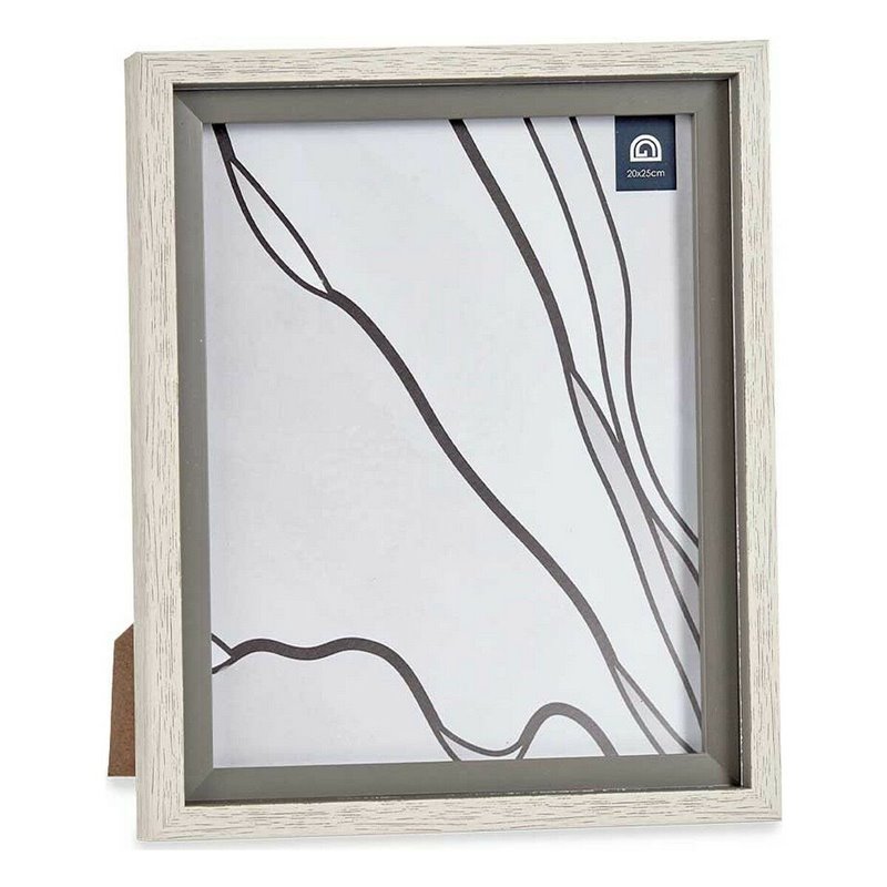 Image secondaire de Cadre photo 24 x 2 x 29 cm Verre Gris Bois Marron Plastique (6 Unités)