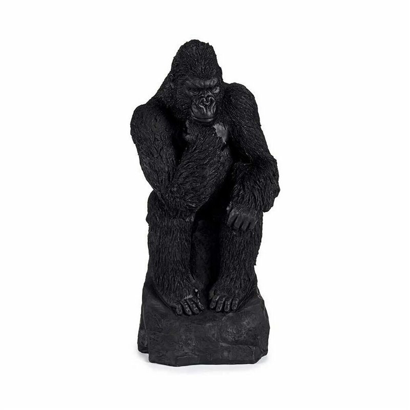 Image secondaire de Figurine Décorative Gorille Noir 20 x 45 x 20 cm (2 Unités)