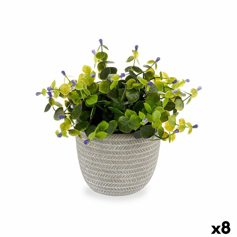 Plante décorative Fleurs Plastique 21 x 20,6 x 21 cm (8 Unités)