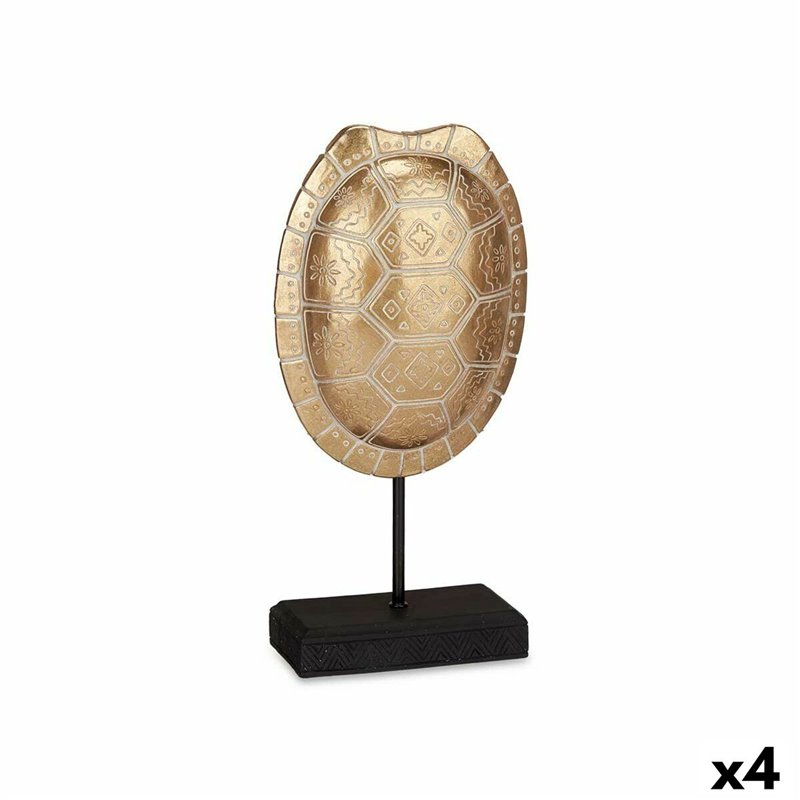 Figurine Décorative Tortue Doré 17,5 x 36 x 10,5 cm (4 Unités)