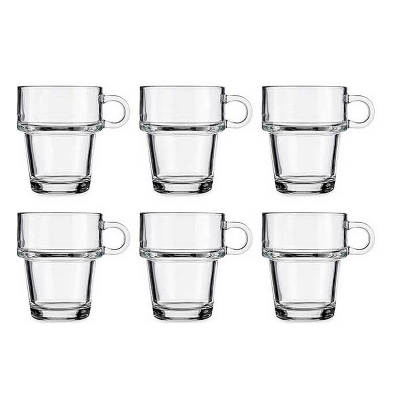 Image secondaire de Tasse Empilable Transparent verre 270 ml (24 Unités)