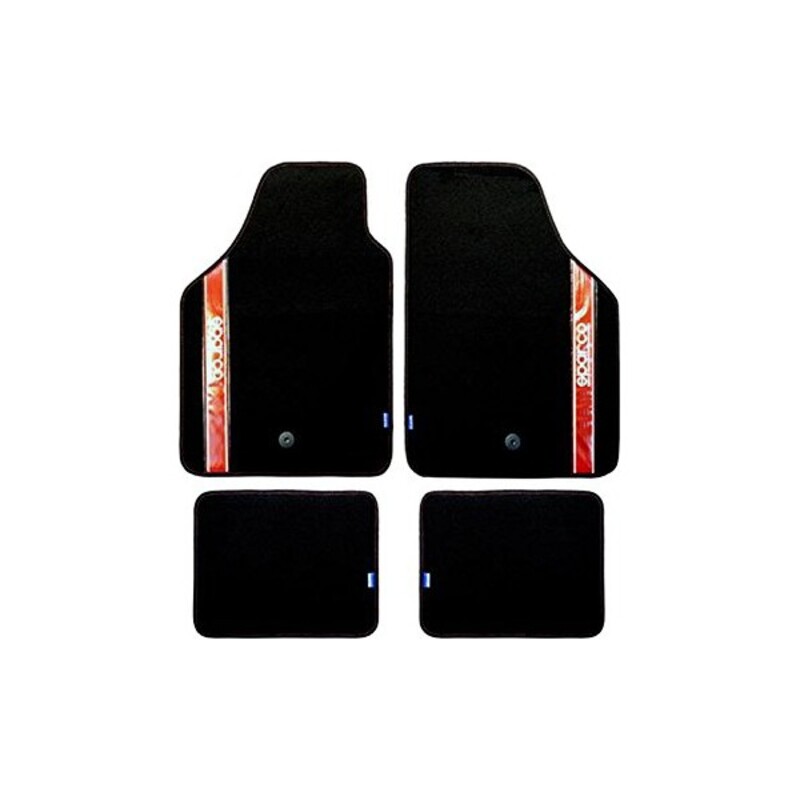 Set de tapis de voitures Sparco Strada 2012 B Universel Noir/Rouge (4 pcs)