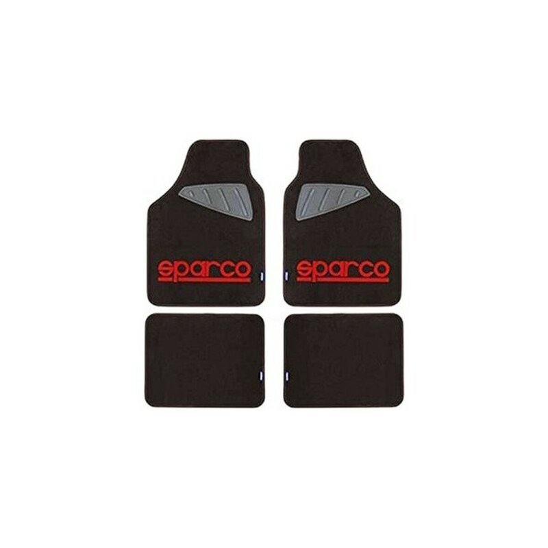 Set de tapis de voitures Sparco SPC1903 Universel Noir/Rouge (4 pcs)