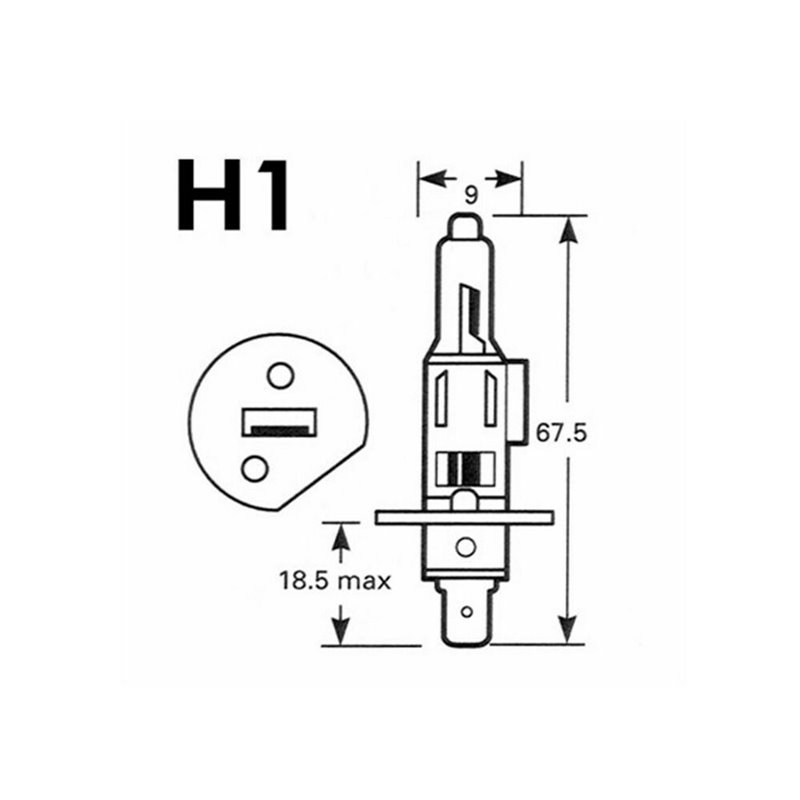 Image secondaire de Ampoule pour voiture M-Tech PTZSW1-DUO H1 55W P14,5s