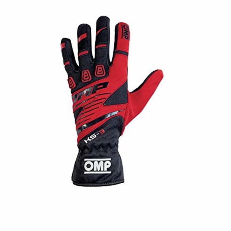 Gants de karting pour enfants OMP KS-3 Rouge/Noir 6