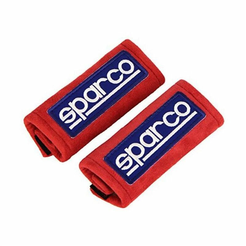 Image secondaire de Coussinets de ceinture de sécurité Sparco 01099RS Mini Rouge (2 uds)