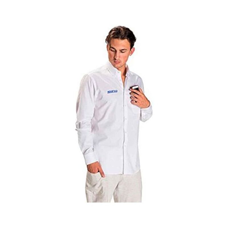 Image secondaire de Chemise à manches longues homme Sparco Blanc (Taille S)