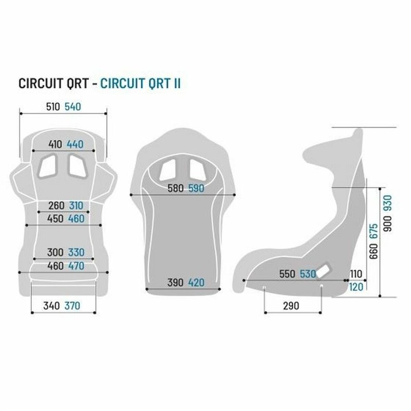 Image secondaire de Siège Sparco CIRCUIT QRT Voiture Noir FIA 8855-1999