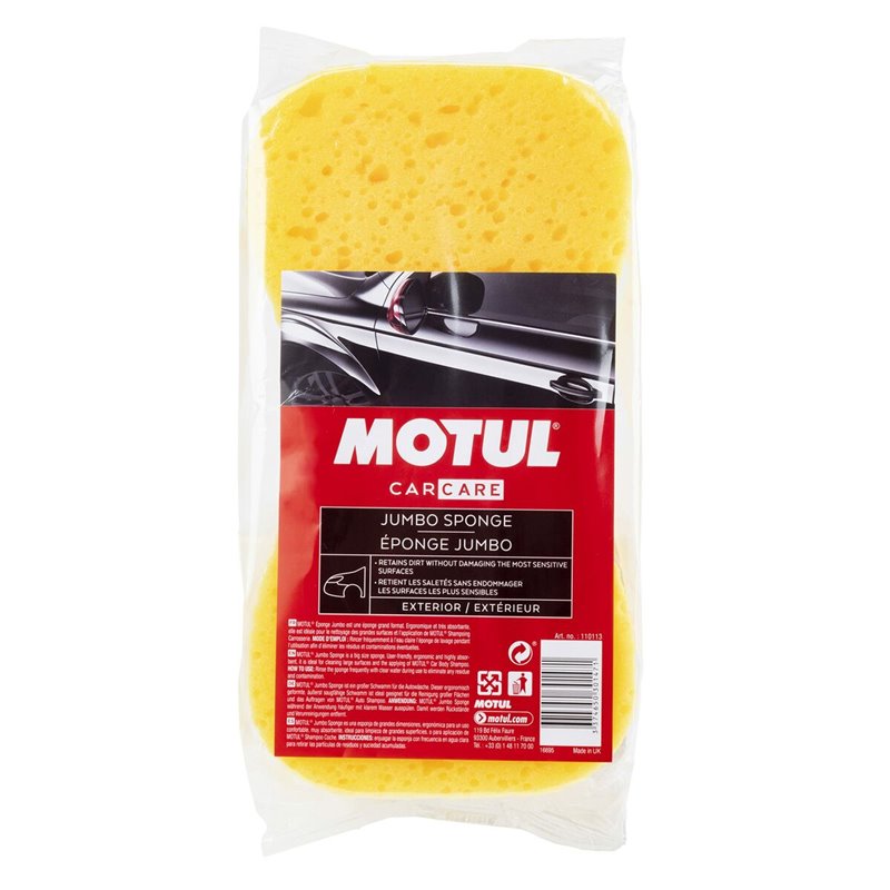 Éponge Motul MTL110113 Jaune Absorbant Carrosserie Ne rayent pas et ne d